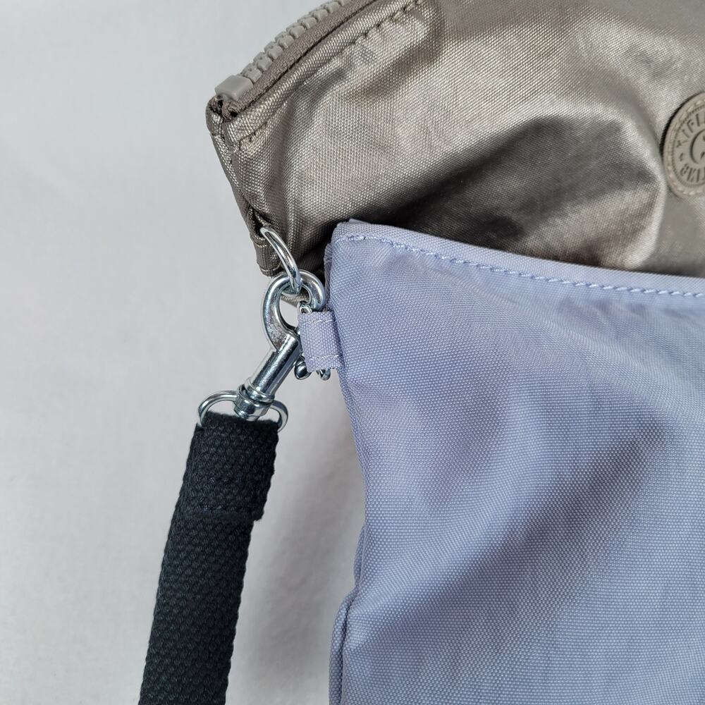 Kipling Nylon Coin Purse Pouch Bag Set Bundle Blue Gray Zip Wristlet Packable - Picture 2 of 8